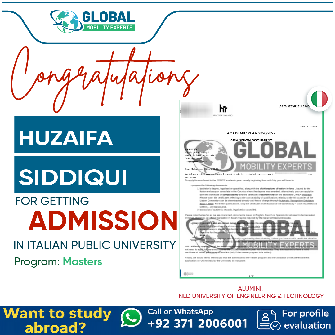 Admission HUZAIFA